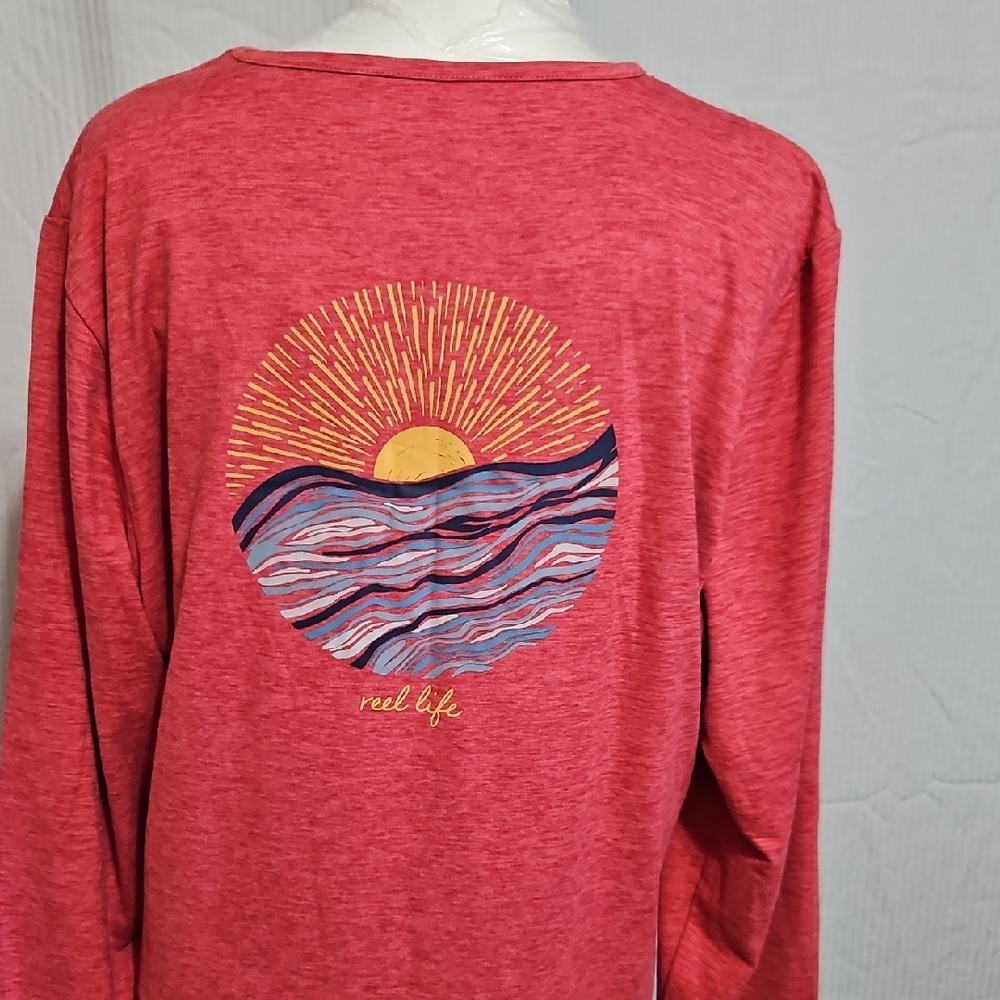 ReelLife Red Graphic Long Sleeve Shirt XXL
